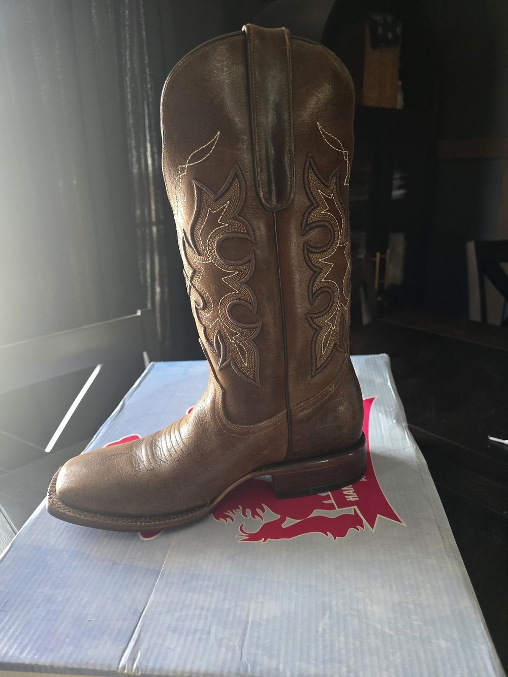 Women's Tanner Mark Brown Leather  Boots W9.5